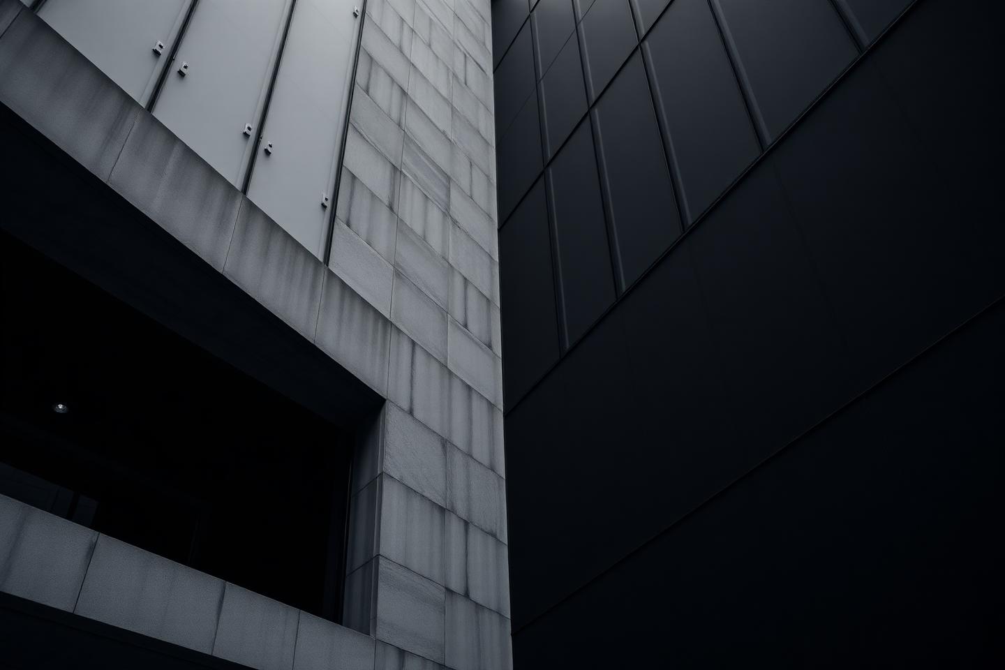 抽象的な建築ファサードのディテール