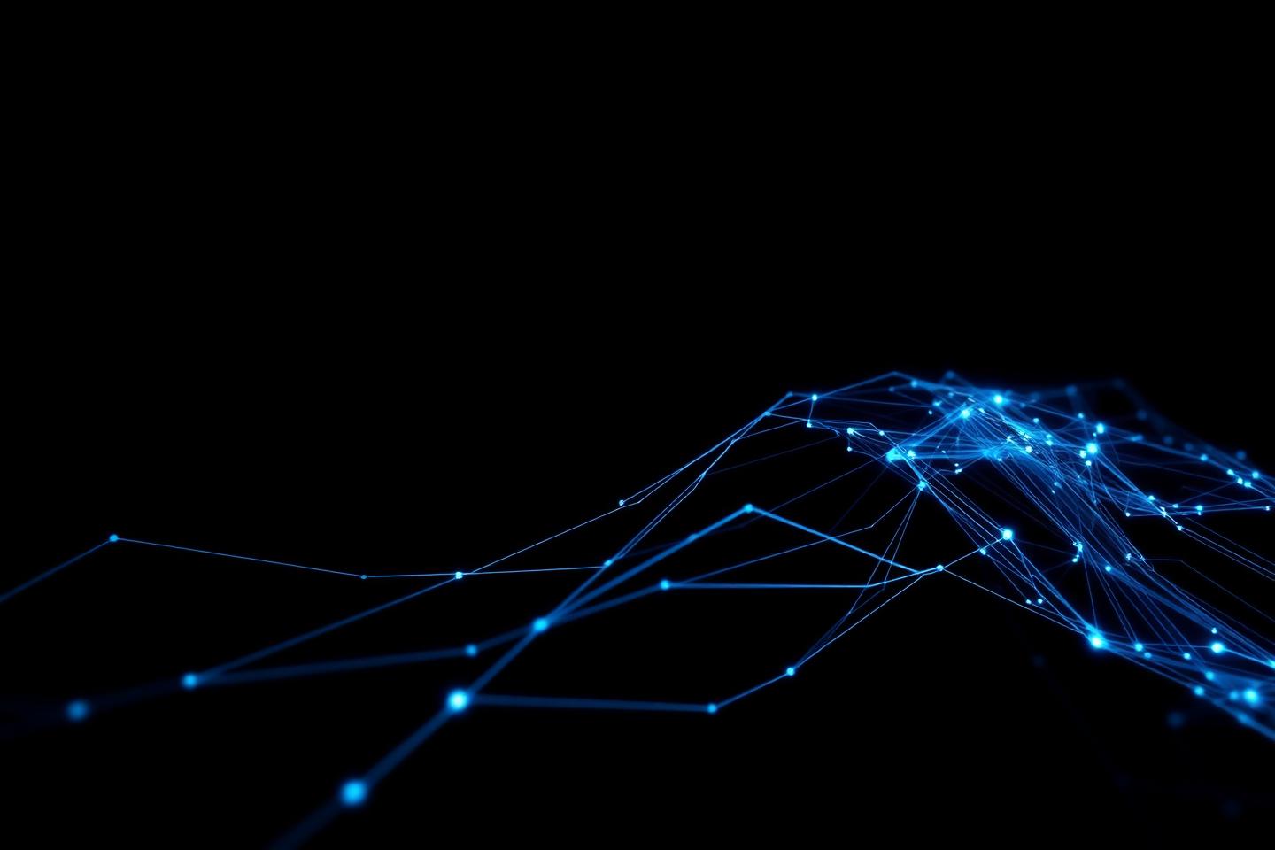 抽象的なデータネットワークのイメージ